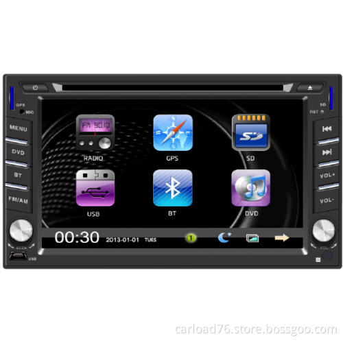 2 DIN Unviersal 6.2in Car DVD Player